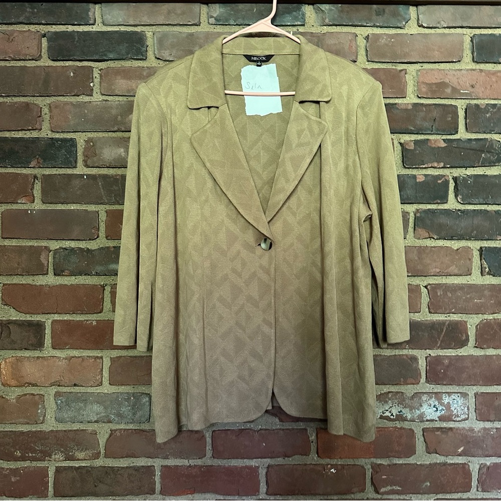 Misook | Jacket Knit Collared Single Button 3/4 S… - image 1
